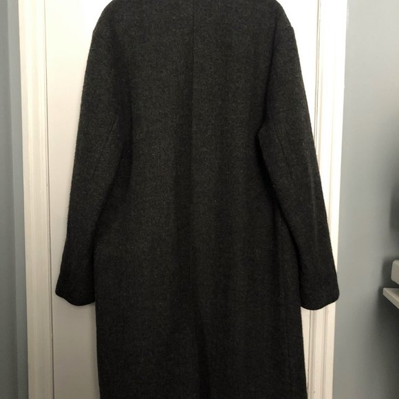 3.1 PHILLIP LIM Wool Notch-Lapel Overcoat - Picture 5 of 6